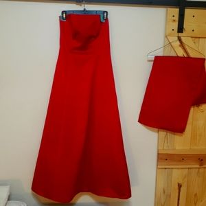 Vintage Urban Girl Nites 9/10 Red Strapless Formal Prom Dress